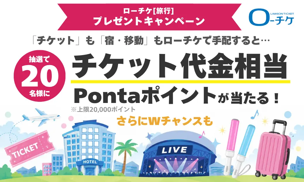 ローチケ[旅行]遠征応援キャンペーン