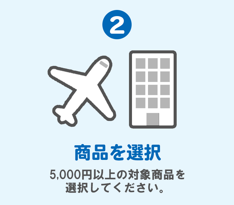 STEP 2 対象商品を選択