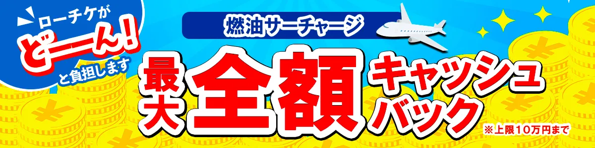 燃油サーチャージキャッシュバックキャンペーン