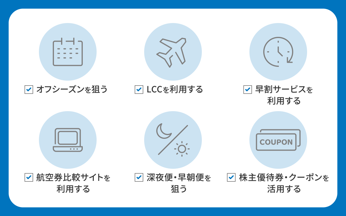 航空券を安く買う方法6選