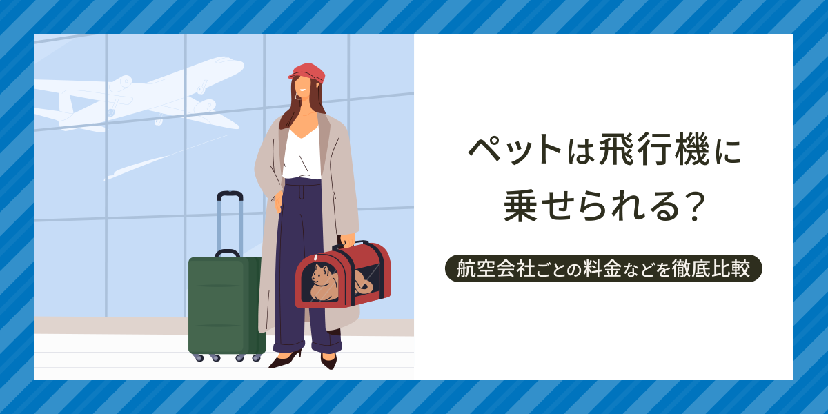 ペットは飛行機に乗せられる？航空会社ごとの料金・犬種制限・注意点を徹底比較