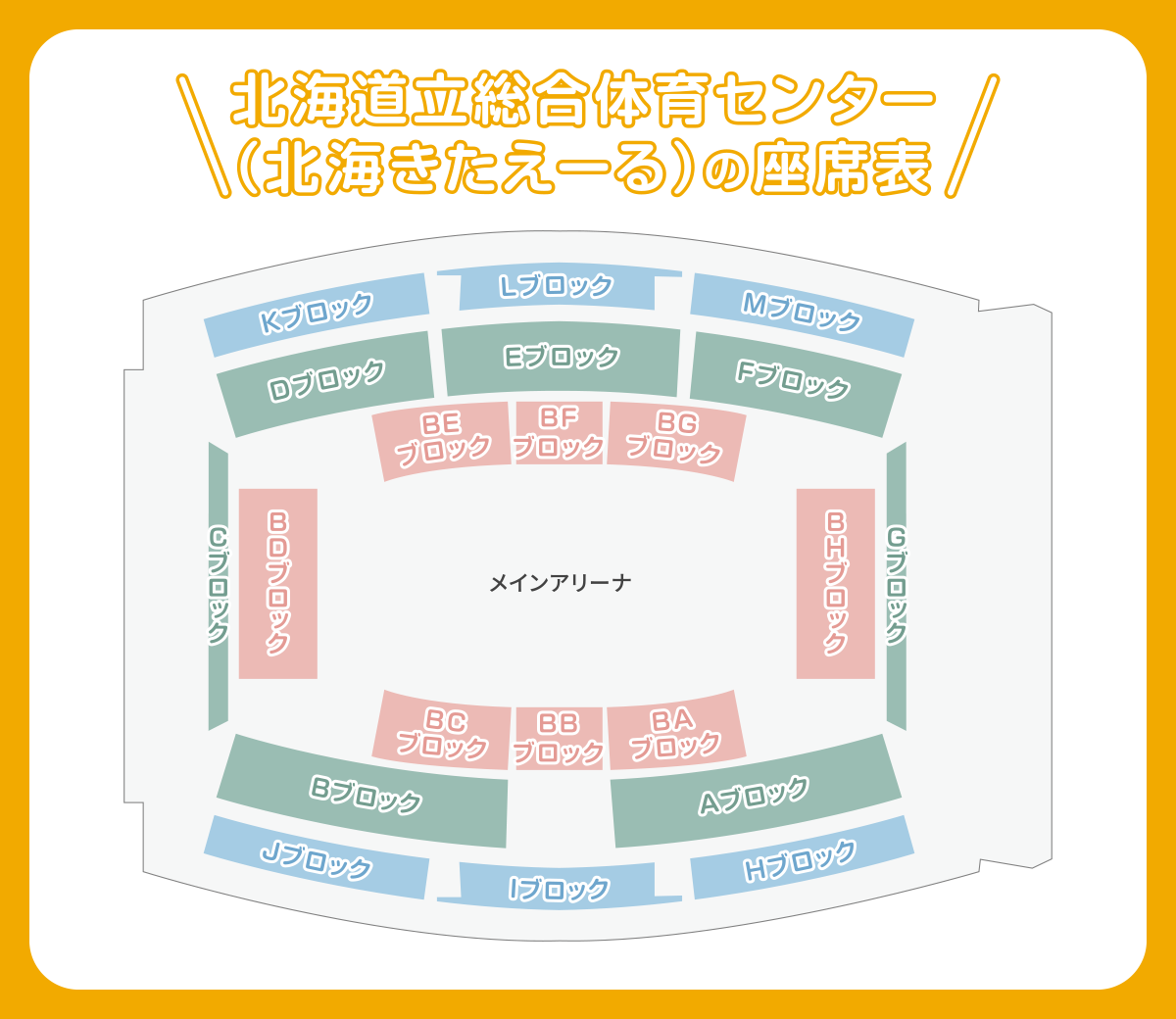 北海道立総合体育センター（北海きたえーる）の収容人数と座席
