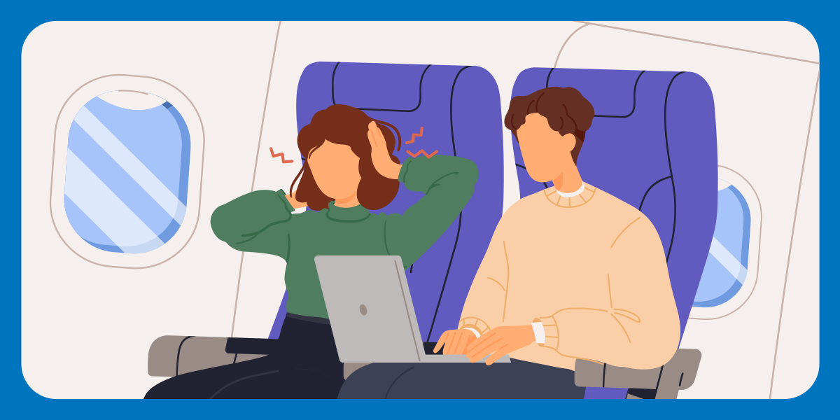 飛行機で耳が痛いと感じる原因
