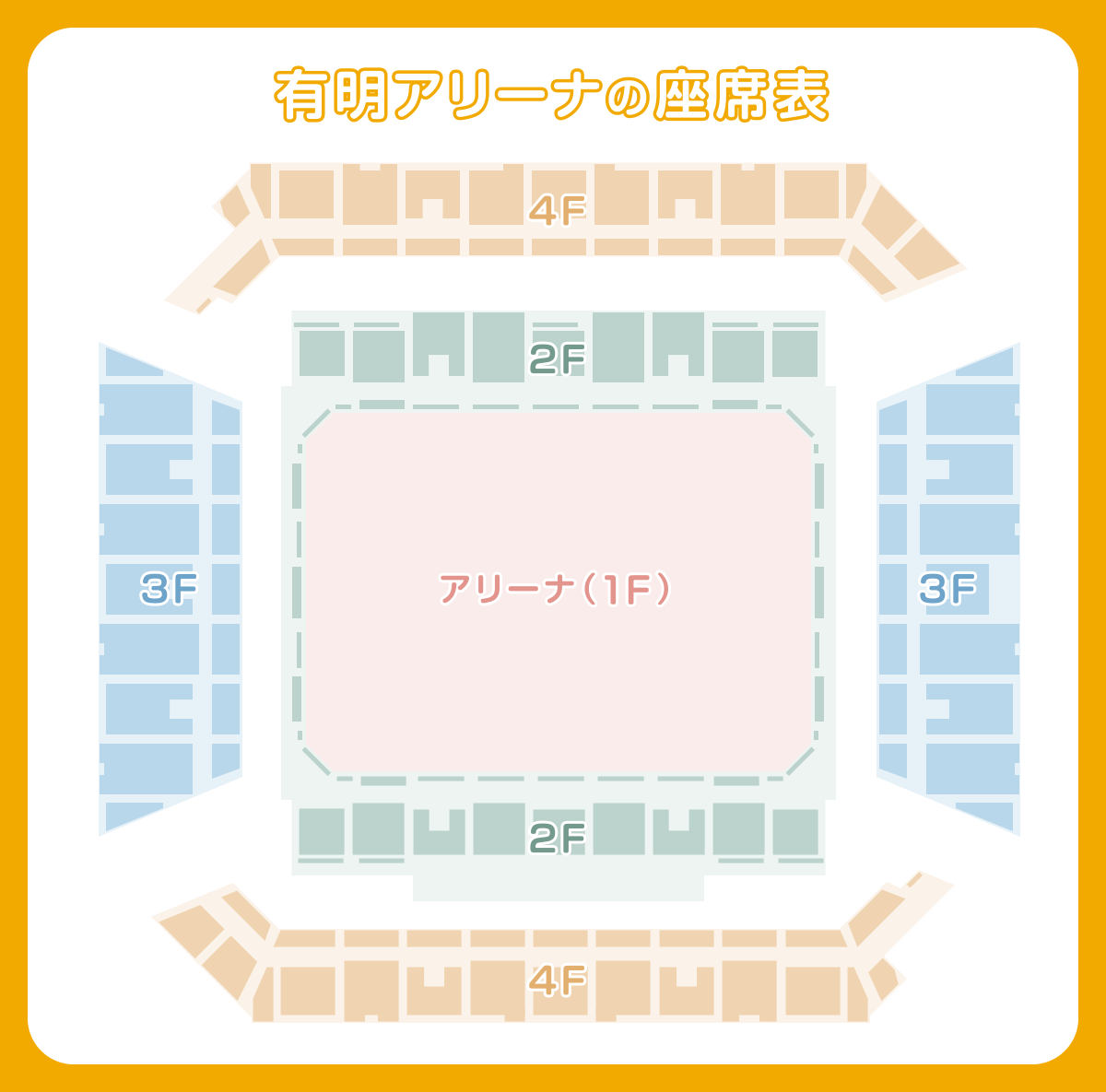 有明アリーナの座席表