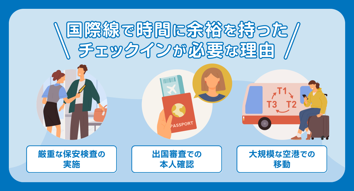 国際線で時間に余裕を持ったチェックインが必要な理由
