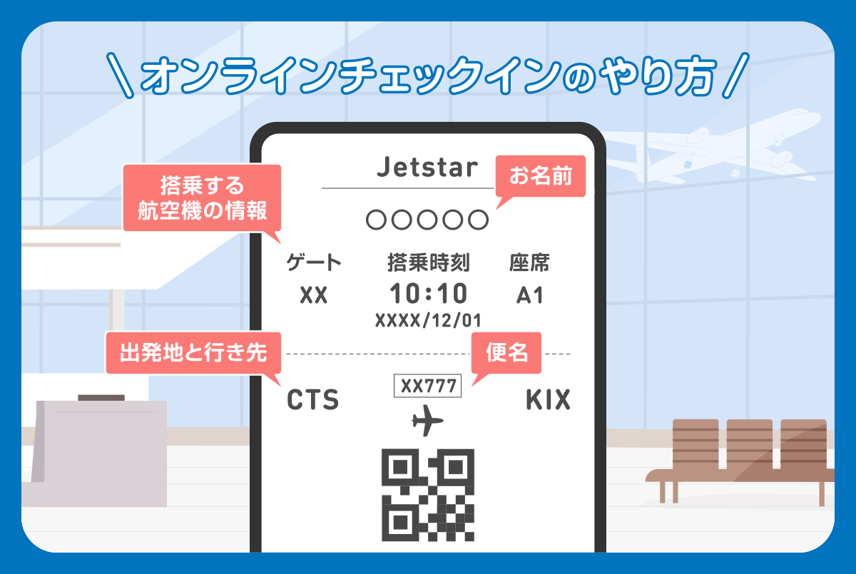 オンラインチェックインのやり方