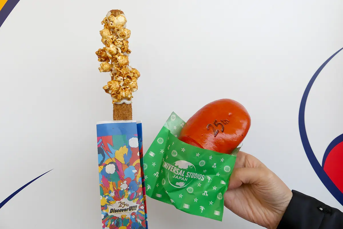 限定フードカートメニュー キャラメルポップコーン!? チュリトス、ターキーレッグ!? まん