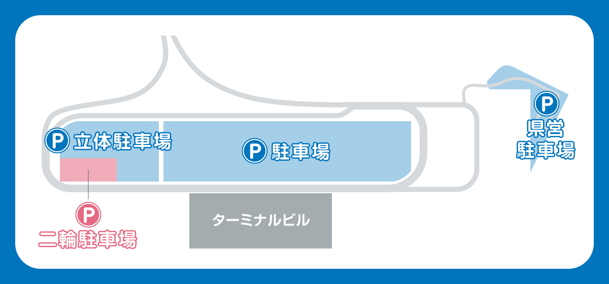 高松空港の駐車場簡易マップ