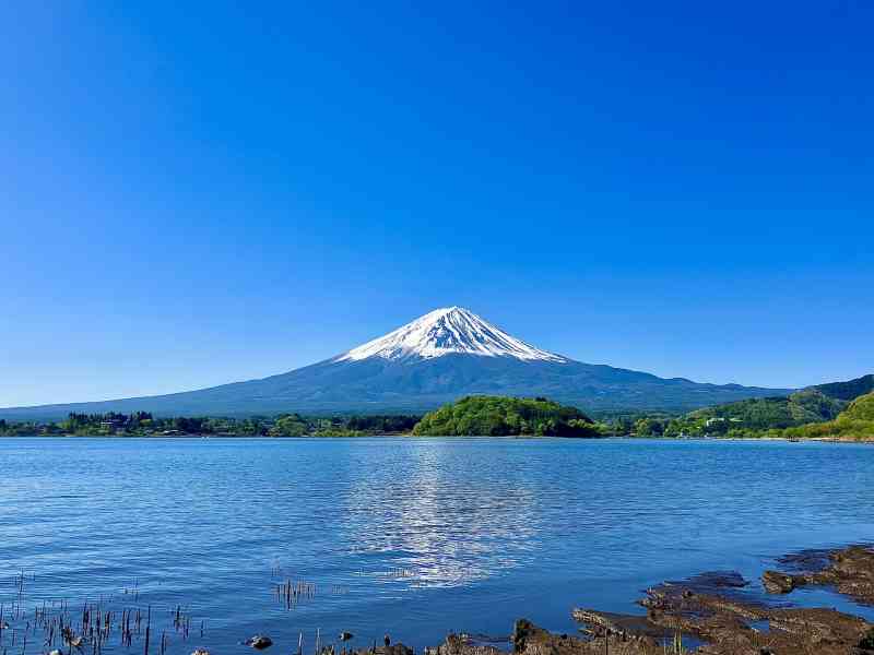 大石公園から望む富士山