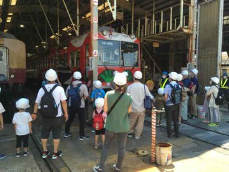 富山地方鉄道 稲荷町車両基地内　ⓒ富山地方鉄道株式会社