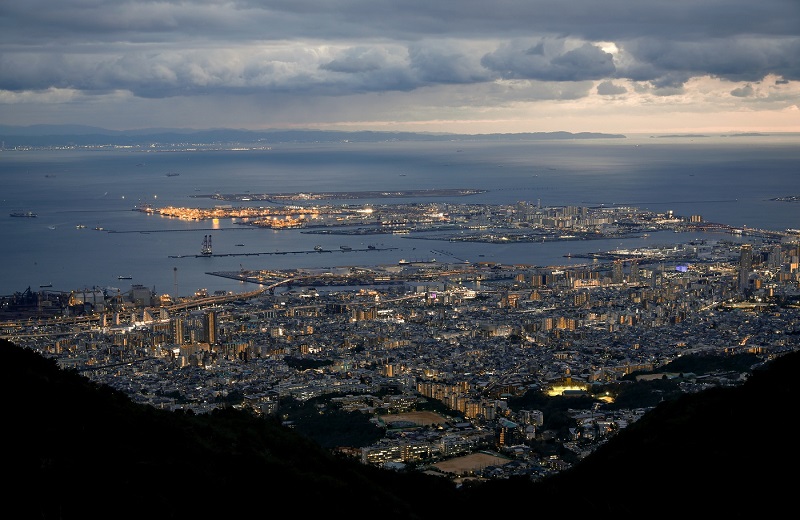 空からの神戸市内景色　ⓒ一般財団法人 神戸観光局